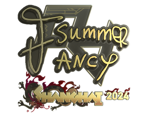 Naklejka | Summer (złota) | Szanghaj 2024