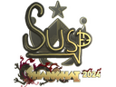 Sticker | susp (Gold) | Shanghai 2024
