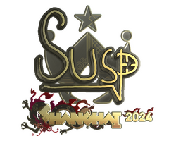 Sticker | susp (Gold) | Shanghai 2024