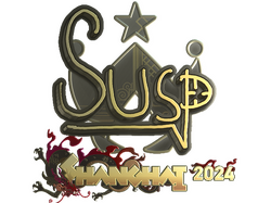 Sticker | susp (Gold) | Shanghai 2024