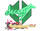 Наклейка | decenty | Шанхай-2024