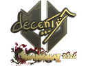 Sticker | decenty (Gold) | Shanghai 2024