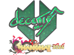 Sticker | decenty (Glitter) | Shanghai 2024