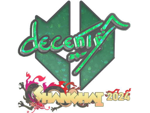 Sticker | decenty (Glitter) | Shanghai 2024