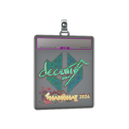Sticker Slab | decenty (Holo) | Shanghai 2024