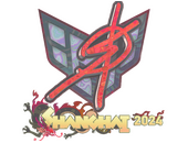 Наклейка | degster (голографическая) | Шанхай-2024