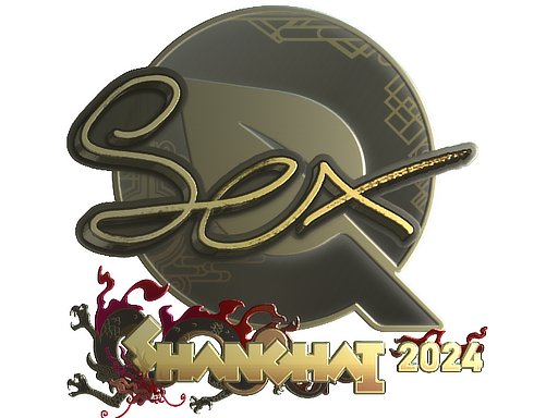 Sticker | dexter (Gold) | Shanghai 2024