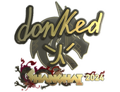 Sticker | donk (Gold) | Shanghai 2024