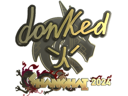Sticker | donk (Gold) | Shanghai 2024