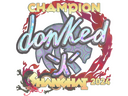 Sticker | donk (Holo, Champion) | Shanghai 2024