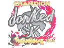 Sticker | donk (Glitter, Champion) | Shanghai 2024