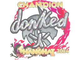 Sticker | donk (Glitter, Champion) | Shanghai 2024