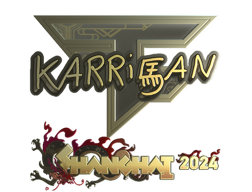 Aufkleber | karrigan (Gold) | Shanghai 2024