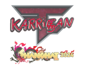 Sticker | karrigan (Glitter) | Shanghai 2024