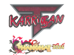 Sticker | karrigan (Glitter) | Shanghai 2024