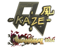 Sticker | Kaze (Gold) | Shanghai 2024