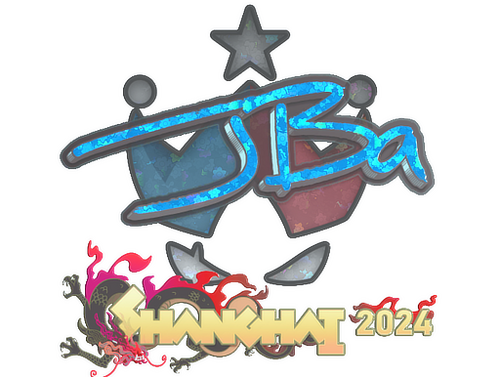 Naklejka | JBa (brokatowa) | Szanghaj 2024