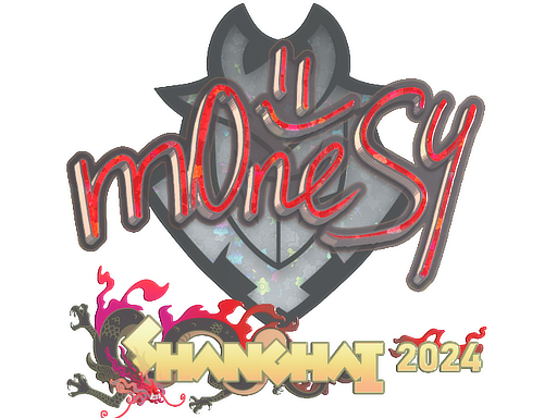 Sticker | m0NESY (Glitter) | Shanghai 2024
