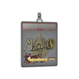 Sticker Slab | mzinho (Gold) | Shanghai 2024