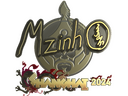 Sticker | mzinho (Gold) | Shanghai 2024