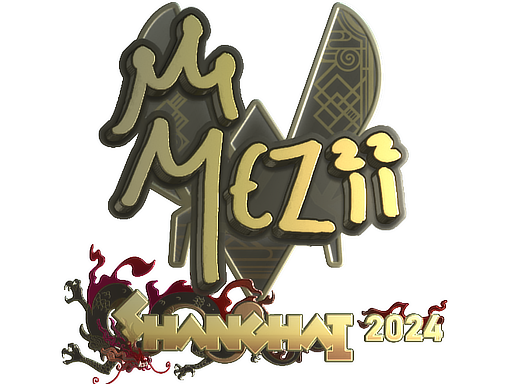 Sticker | mezii (Gold) | Shanghai 2024