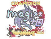 Наклейка | magixx (голографическая, чемпион) | Шанхай-2024