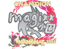 Sticker | magixx (Glitter, Champion) | Shanghai 2024