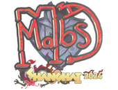 Наклейка | malbsMd (голографическая) | Шанхай-2024