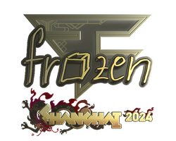 Sticker | frozen (Gold) | Shanghai 2024