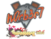 Наклейка | n0rb3r7 (с блёстками) | Шанхай-2024