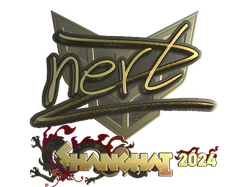 Sticker | NertZ (Gold) | Shanghai 2024