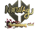 Sticker | noway (Gold) | Shanghai 2024
