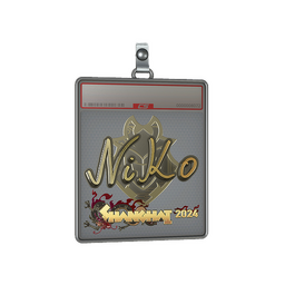 Sticker Slab | NiKo (Gold) | Shanghai 2024