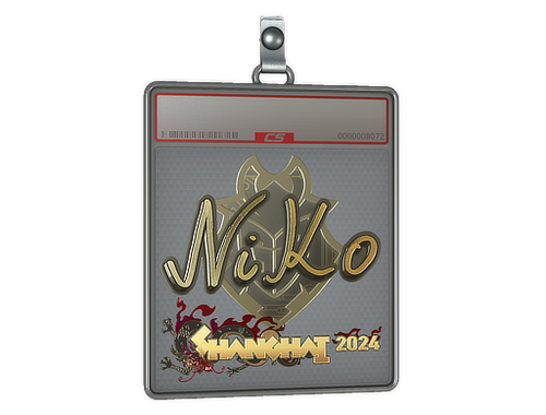 Pochette à sticker | NiKo (or) | Shanghai 2024