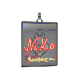 Sticker Slab | NiKo | Shanghai 2024