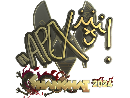 Sticker | apEX (Gold) | Shanghai 2024
