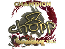 Sticker | chopper (Gold, Champion) | Shanghai 2024