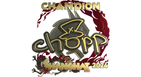 Sticker | chopper (Gold, Champion) | Shanghai 2024