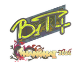 Наклейка | b1t (голографическая) | Шанхай-2024