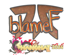 Sticker | blameF (Glitter) | Shanghai 2024