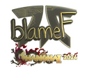 Sticker | blameF (Gold) | Shanghai 2024