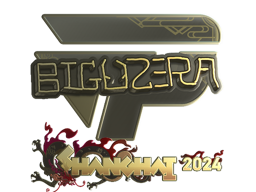 Sticker | biguzera (Gold) | Shanghai 2024