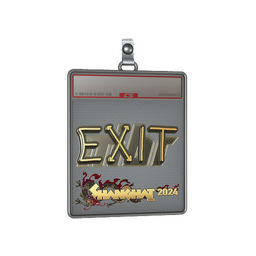Sticker Slab | exit (Gold) | Shanghai 2024