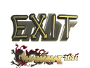 Sticker | exit (Gold) | Shanghai 2024