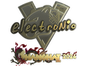 Sticker | electronic (Gold) | Shanghai 2024