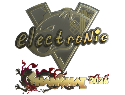 Autocolante | electronic (Gold) | Xangai 2024