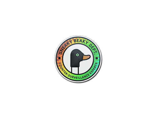 Pegatina | Sneaky Beaky Dept. (holográfica)