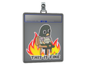Sticker Slab | This Is Fine (T)
