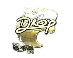 Sticker | drop (Gold) | Paris 2023