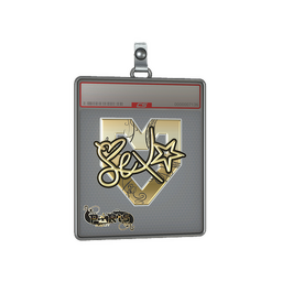 Sticker Slab | dexter (Gold) | Paris 2023